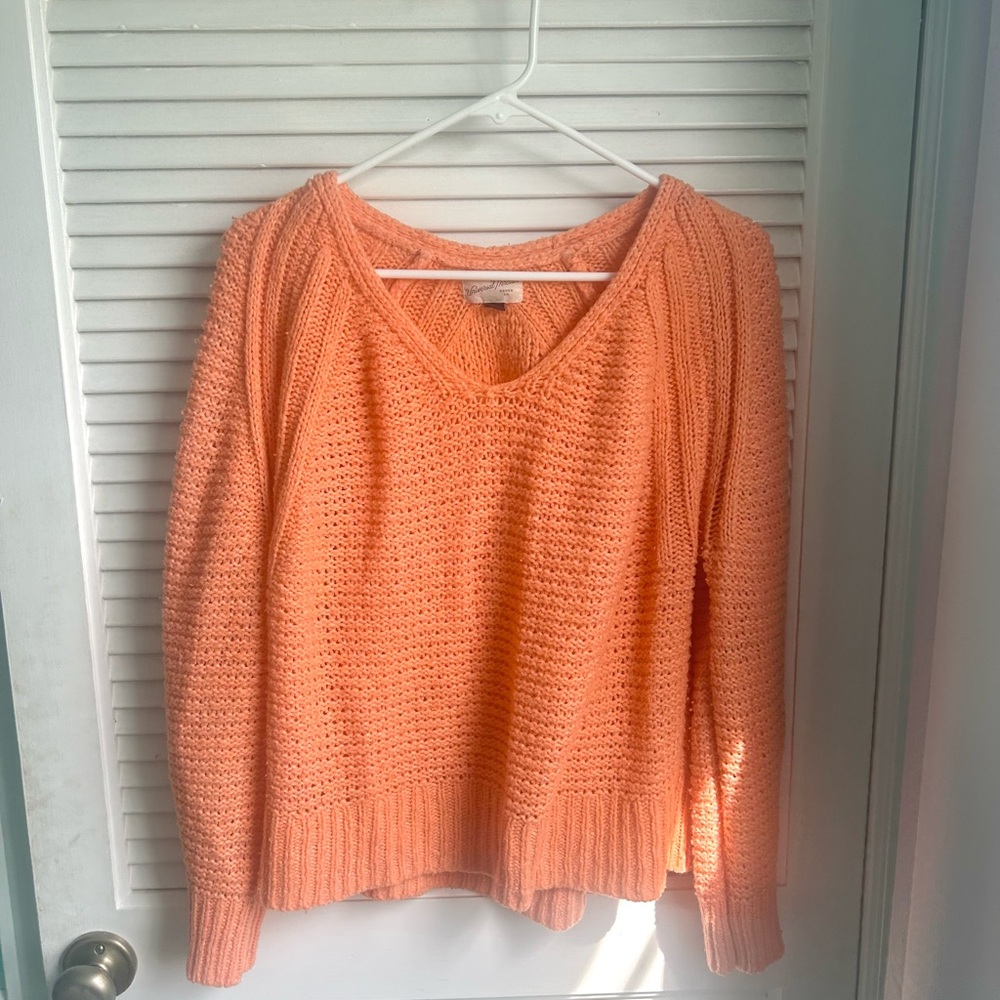 Universal Thread Orange V-Neck Sweater